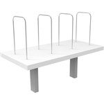 RAPID INFINITY DESK MOUNTED SHELF 600 X 300 X 450MM NATURAL WHITE