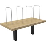 RAPID INFINITY DESK MOUNTED SHELF 600 X 300 X 450MM NATURAL OAK