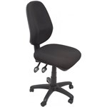 RAPIDLINE EG100CH ERGONOMIC TYPIST CHAIR HIGH BACK SEATBACK TILT BLACK
