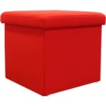 RAPIDLINE FLEXI FOLDABLE OTTOMAN 480 X 480 X 430MM RED