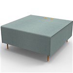 RAPIDLINE FLEXI LOUNGE SINGLE SEAT MODULE 925 X 940 X 430MM LIGHT BLUE