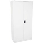 RAPIDLINE SWING DOOR CUPBOARD 3 SHELVES 910 X 450 X 1830MM SILVER GREY