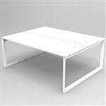 RAPID INFINITY 2 PERSON LOOP LEG DOUBLE SIDED WORKSTATION 1800 X 700MM WHITE