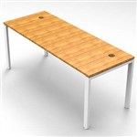 RAPID INFINITY 1 PERSON PROFILE LEG SINGLE SIDED WORKSTATION 1200 X 700MM BEECH