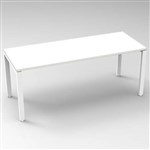 RAPID INFINITY 1 PERSON PROFILE LEG SINGLE SIDED WORKSTATION 1200 X 700MM WHITE