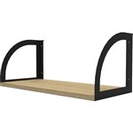 RAPID INFINITY SCREEN HUNG SHELF 600 X 270 X 250MM NATURAL OAKBLACK