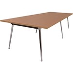 RAPID AIR BOARDROOM TABLE 2400 X 1200MM BEECH