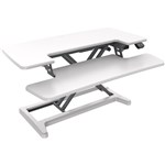 RAPID FLUX ELECTRIC HEIGHT ADJUSTABLE DESK RISER 950 X 415MM WHITE