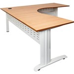 RAPID SPAN CORNER WORKSTATION METAL MODESTY PANEL 1800 X 1500 X 700MM BEECHWHITE