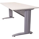 RAPID SPAN DESK METAL MODESTY PANEL 1200 X 700 X 730MM WHITESILVER