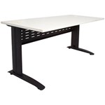 RAPID SPAN DESK METAL MODESTY PANEL 1800 X 700 X 730MM WHITEBLACK