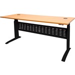 RAPID SPAN ELECTRIC HEIGHT ADJUSTABLE OPEN DESK 1500 X 700MM BEECHBLACK