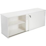 RAPID VIBE CREDENZA SLIDING DOOR LOCKABLE 1200 X 450 X 730MM WHITE