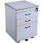 RAPID VIBE MOBILE PEDESTAL 3 DRAWER 690 X 465 X 447MM GREY