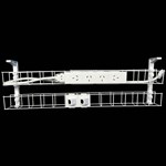 RAPID DUAL TIER CABLE BASKET 650MM  GPO X 4  DATA TILES X 2  LEAD LENGTH 15M