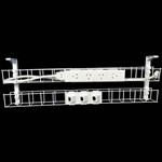 RAPID DUAL TIER CABLE BASKET 650MM  GPO X 4  DATA TILES X 3  LEAD LENGTH 15M