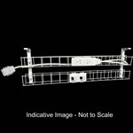 RAPID DUAL TIER CABLE BASKET 950MM  GPO X 2  DATA TILES X 2  LEAD LENGTH 15M