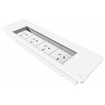 RAPID SURFACE MOUNT FLIP BOX  4 X SW18 SERIES AUTO SWITCHED GPO ONLY WHITE