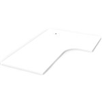RAPIDLINE SCREEN SCALLOPED CORNER WORKSTATION DESK TOP 1800 X 1200 X 750 NATURAL WHITE