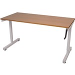 RAPIDLINE TRIUMPH MANUAL HEIGHT ADJUSTABLE WORKSTATION 1200 X 700MM BEECH