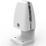 RAPIDLINE SIDE MOUNT CLAMPS TO SUIT ACRYLIC SCREENS 33 X 44 X 92MM WHITE POWDERCOAT FINISH