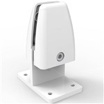 RAPIDLINE BACK TO BACK MOUNT CLAMPS TO SUIT ACRLIC SCREENS 71 X 44 X 90MM WHITE POWDERCOAT FINISH