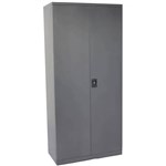 INITIATIVE STATIONERY CUPBOARD 3 SHELVES 1830 X 910 X 450MM GRAPHITE RIPPLE