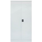 INITIATIVE STATIONERY CUPBOARD 3 SHELVES 1830 X 910 X 450MM SILVER GREY