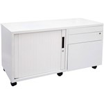 GO STEEL MOBILE CADDY LEFT HAND 1050 X 460 X 570MM WHITE SATIN