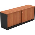 OM SLIDING DOOR CREDENZA 1800 X 450 X 720MM CHERRYCHARCOAL