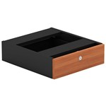 OM FIXED PEDESTAL 1 DRAWER 464 X 400 X 145MM CHERRYCHARCOAL