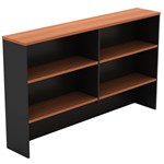 OM OVERHEAD HUTCH 1350 X 325 X 1080MM CHERRYCHARCOAL