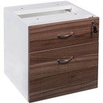 OM PREMIER FIXED DESK PEDESTAL 1 DRAWER  1 FILE 464 X 400 X 450MM CASNANWHITE