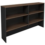 OM PREMIER OVERHEAD HUTCH 1800 X 325 X 1080MM REGAL WALNUTCHARCOAL