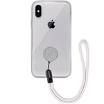 MOXYO ZIGI BAND MOBILE PHONE LANYARD GLITTER GREY