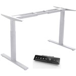 INFINITY 252M ELECTRIC HEIGHT ADJUSTABLE DESK 2 MOTOR WHITE FRAME ONLY