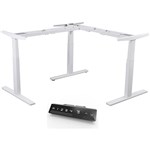 INFINITY ELECTRIC HEIGHT ADJUSTABLE CORNER WORKSTATION DESK 3 MOTOR WHITE FRAME ONLY