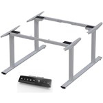 INFINITY ELECTRIC HEIGHT ADJUSTABLE DESK 4 MOTOR SILVER FRAME ONLY