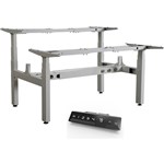 INFINITY ELECTRIC HEIGHT ADJUSTABLE DESK BACK 2 BACK 4 MOTOR SILVER FRAME ONLY