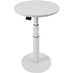 INFINITY SINGLE PEDESTAL TABLE ROUND WHITE FRAME ONLY