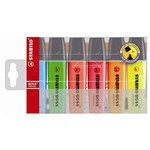 STABILO BOSS HIGHLIGHTER CHISEL ASSORTED WALLET 6
