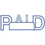 DESKMATE PREINKED MESSAGE STAMP PAID DATE BLUE