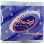 TRU SOFT TOILET ROLL 1 PLY 1000 SHEET WHITE PACK 4
