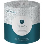 REGAL LUXURY TOILET ROLL WRAPPED 2 PLY 400 SHEET WHITE
