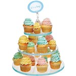DEFLECTO DESSERT STAND 3TIER CLEAR