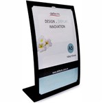 DEFLECTO ANTIGLARE CURVED SIGN HOLDER A5 BLACK