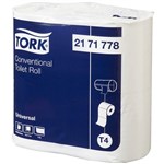 TORK T4 UNIVERSAL TOILET PAPER 1 PLY 1000 SHEET WHITE PACK 4