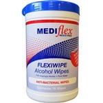 MEDIFLEX FLEXIWIPE ALCOHOL WIPES TUB 75 WIPES