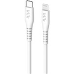 KLIK USBC TO APPLE LIGHTNING MFI CABLE 25M WHITE