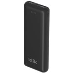 KLIK DUAL PORT POWERBANK CHARGER 20000MAH BLACK